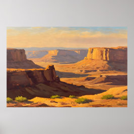 Desert Canyons Poster