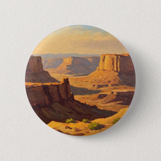 Desert Canyons Ronde Button 5,7 Cm (Voorkant)