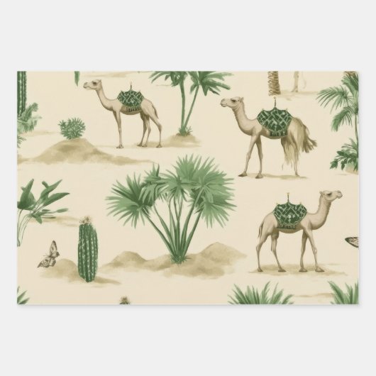"Desert Caravan Gift Wrap" Inpakpapier Vel (Voorkant 2)