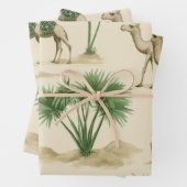 "Desert Caravan Gift Wrap" Inpakpapier Vel (In situ)