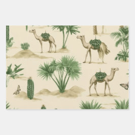 "Desert Caravan Gift Wrap" Inpakpapier Vel