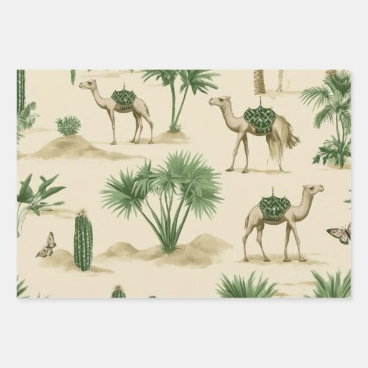 "Desert Caravan Gift Wrap" Inpakpapier Vel (Voorkant)