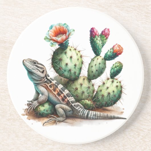 Desert Charm Zandsteen Onderzetter (Voorkant)