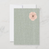 Desert Chic Baby shower Bedankkaart (Achterkant)