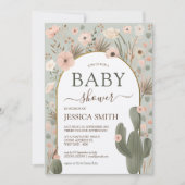 Desert Chic Baby shower Kaart (Voorkant)