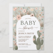 Desert Chic Baby shower Kaart (Voorkant)