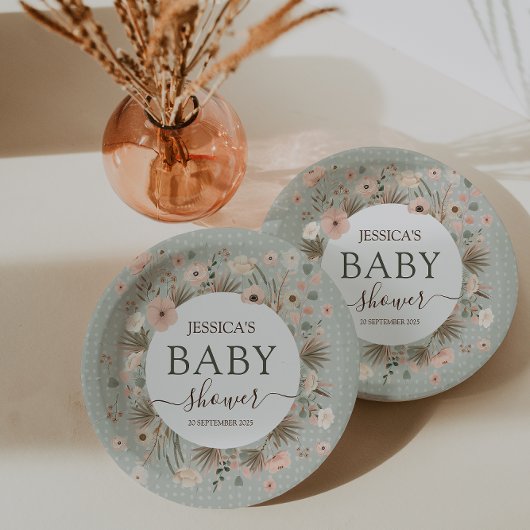 Desert Chic Baby shower Papieren Bordje