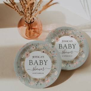 Desert Chic Baby shower Papieren Bordje