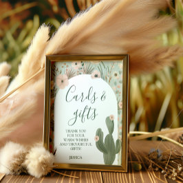 Desert Chic Baby shower Poster