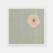 Desert Chic Baby shower Servet (Voorkant)