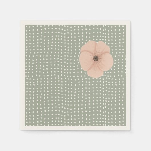 Desert Chic Baby shower Servet (Voorkant)