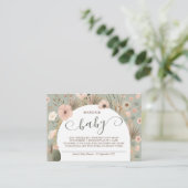 Desert Chic Books voor Baby Informatiekaartje (Staand voorkant)