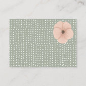 Desert Chic Books voor Baby Informatiekaartje (Achterkant)