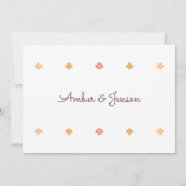 Desert Chic Sedona De datum opslaan Kaart (Achterkant)