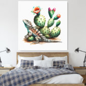 Desert chuckwalla canvas afdruk (Insitu (Slaapkamer))