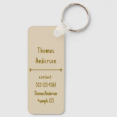 Desert Color Combination Sleutelhanger (Achterkant)