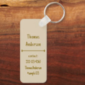 Desert Color Combination Sleutelhanger (Achterkant)