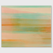 Desert Colors Southwest Sunset Aqua Oranje Wra Cadeaupapier (Vlak)