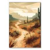 Desert Colors Terracotta Southwest Wedding Kaart (Achterkant)