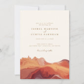 Desert Colors Terracotta Southwest Wedding Kaart (Voorkant)