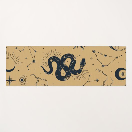 Desert Cosmic- Sun and Moon -Astronomy Witch Yogamat (Voorkant (horizontaal))