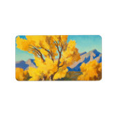 Desert Cottonwoods, Arizona by Maynard Dixon Etiket (Voorkant)