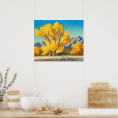 Desert Cottonwoods, Arizona by Maynard Dixon Poster (Keuken)