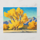 Desert Cottonwoods, Arizona by Maynard Dixon Uitnodiging Briefkaart (Voorkant)