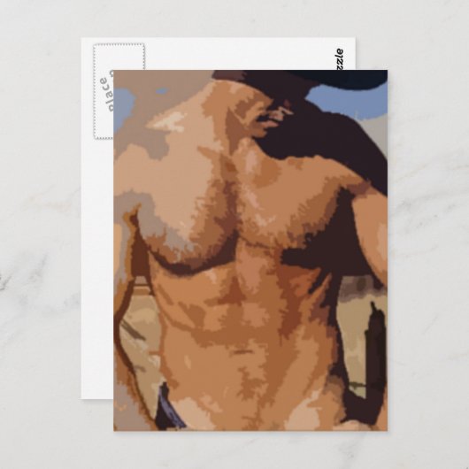 Desert Cowboy Briefkaart (Voorkant / Achterkant)