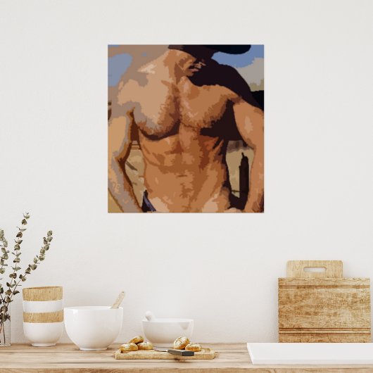 Desert Cowboy Poster (Keuken)