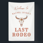Desert Cowgirl Afgelopen Rodeo Welkom Spandoek<br><div class="desc">Een leuk cowgirl ontwerp met bruine en beige kleuren</div>