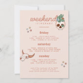 Desert Cowgirl Bachelorette Weekend Kaart (Achterkant)