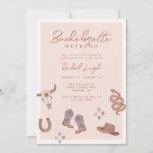 Desert Cowgirl Bachelorette Weekend Kaart (Voorkant)