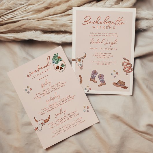 Desert Cowgirl Bachelorette Weekend Kaart
