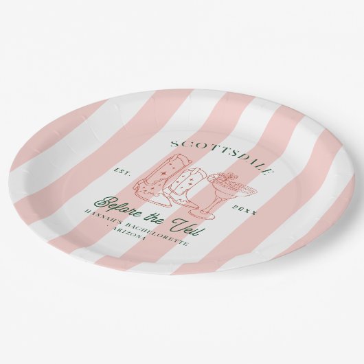 Desert Cowgirl Country Club | vrijgezellen Papieren Bordje (Gekanteld)