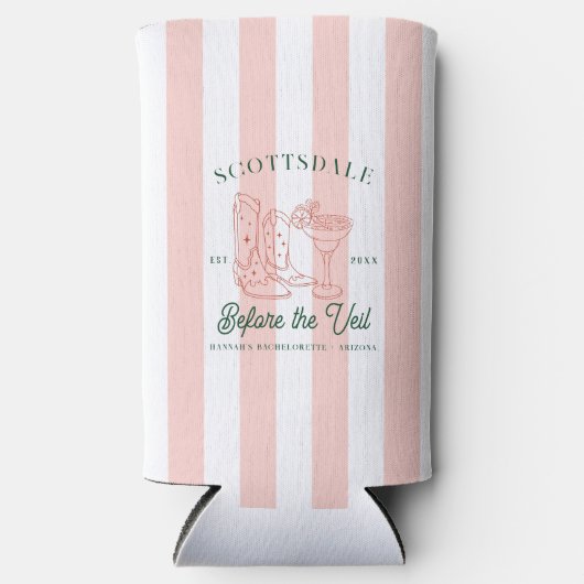 Desert Cowgirl Country Club | vrijgezellen Seltzer Blikjeskoeler (Voorkant)