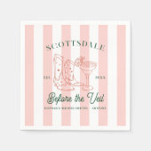 Desert Cowgirl Country Club | vrijgezellen Servet (Voorkant)