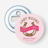 Desert Cowgirl Laatste Rodeo Bachelorette Party Button Flesopener (Voorkant)