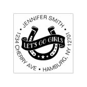 Desert Cowgirl Laatste Rodeo Bachelorette Party Rubberstempel (Afrduk)