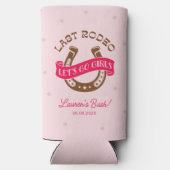 Desert Cowgirl Laatste Rodeo Bachelorette Party Seltzer Blikjeskoeler (Achterkant)