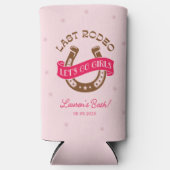 Desert Cowgirl Laatste Rodeo Bachelorette Party Seltzer Blikjeskoeler (Voorkant)