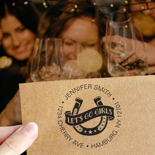 Desert Cowgirl Laatste Rodeo Bachelorette Party Zelfinktende Stempel