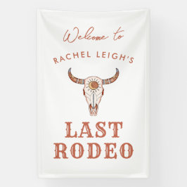 Desert Cowgirl Laatste Rodeo Welkom Spandoek