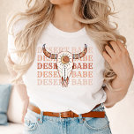 Desert Cowgirl Last Rodeo Babe T-shirt<br><div class="desc">Een leuk cowgirl ontwerp met bruine en beige kleuren</div>