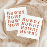 Desert Cowgirl Last Rodeo Servet<br><div class="desc">Een leuk cowgirl ontwerp met bruine en beige kleuren</div>