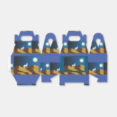 Desert Coyote Howling Full Moon Thunder_Cove Bedankdoosjes (Uitgevouwen)