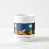 Desert Coyote Howling Full Moon Thunder_Cove Koffiemok (Center)