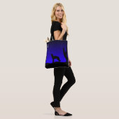Desert Coyote Howling op maan Tote Bag (Op model)