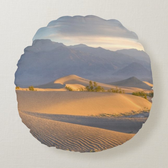 Desert Dawn Rond Kussen (Voorkant)