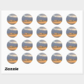 Desert Dawn Ronde Sticker (Vel)